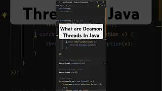 Java Daemon Thread || Multithreading #java #softwareengineer #javaframework