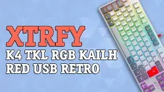 Клавіатура дротова Xtrfy K4 TKL RGB Kailh Red USB Retro