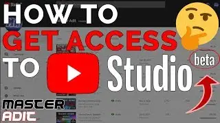 How to get access to the YouTube studio beta?