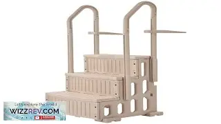 VEVOR Swimming Pool Ladder 3 Step Double Handrails Stairs with Non slip Heavy Duty