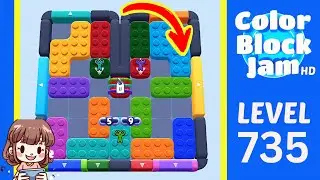 Color Block Jam Level 735 Solution Walkthrough