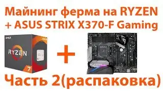 Майнинг ферма на RYZEN и ASUS STRIX X370-F Gaming, часть 2 (распаковка)