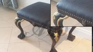 HOW TO UPHOLSTER A FOOT STOOL - ALO Upholstery