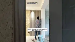 WPC wall panel invisible door. Invisible door factory. WPC wall panel supplier #wpc #wall #homedecor