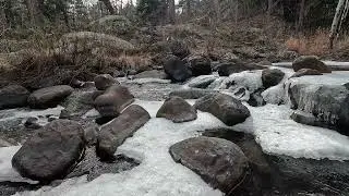 8 Hours | Rocky Mountain National Park – Winter River Sounds for Deep Sleep (No Music, 4K)