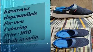 kazarmax clogs/sandals for men unboxing video //made in india//leg pain relief clogs for daily users