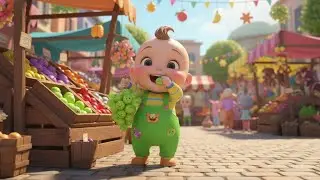 Fruit Market Song 🍎🍌🍉 | Fun Kids Song for Toddlers to Learn Fruits and Colors