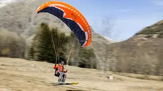 Pelvoux - Vallouise speedflying. Ozone Rapido 3