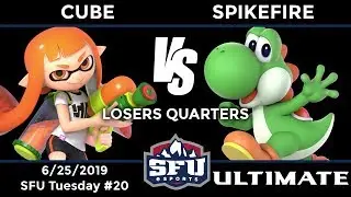 SFU Ultimate #20: LR5 - Cube (Inkling, Young Link) vs Spikefire (Yoshi)