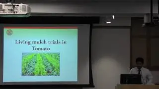 Vinay Bhaskar: Cover crop and weed management in a living mulch system for vegetables