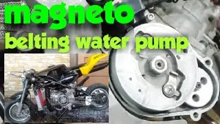 EASY REMOVE MAGNETO AND CHANGE BELTING WATERPUMP # POCKET BIKE BLATA ORIGAMI
