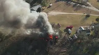 Morgan Mill VFD. 1-6-2026 Barn/grass Fire. 400 Block CR156.