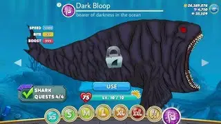 Hangry sharks Evolution in finally unlocked Dark the Bloop sharks unlock in New coming soon updates