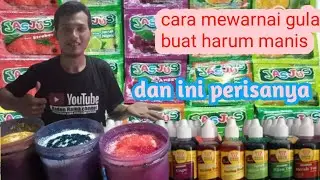 Cara mewarnai gula arum manis