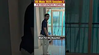 JEE Main 2025 Topper - AIR 92 Student Result Live Reaction 💥 #shorts