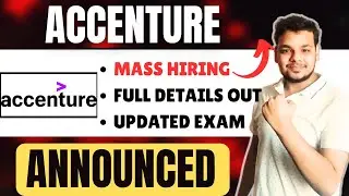 Finally Accenture Mass Hirings Started | Accenture Off Campus/ On Campus Hiring Details | 2026