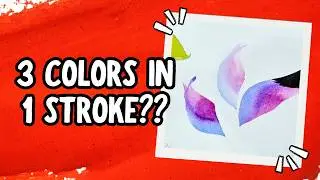 How to Double & Triple Load a Wedge Brush | Easy Gradient Petals