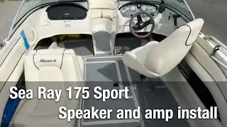 Sea Ray 175 Sport, boat audio upgrade - Polk speakers and Clarion amp install
