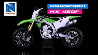 Kawasaki KX 450F Green 1/12 Diecast Motorcycle Model by New Ray
