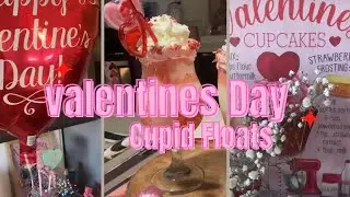 FUN & EASY CUPID FLOATS FOR VALENTINES DAY💕 #valentinesday #dessert #cupidfloats