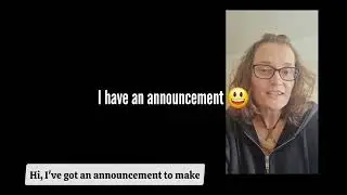 I've got an announcement to make.... 🤗