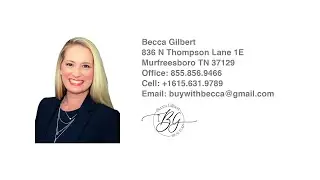609 Glen Valley Trail Smyrna TN 37167 &mdash; Becca Gilbert