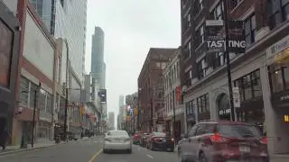 Toronto, Canada - Driving on Yonge Street from Lakeshore to Eglinton
