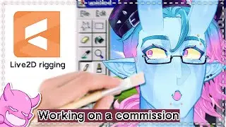 Working on a model commission [Live2D rigging]