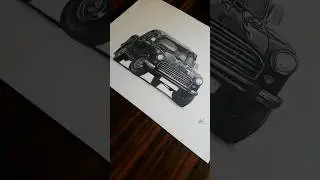 Ambassador car realistic drawing #shortvideo #shortsvideo #celebritycars