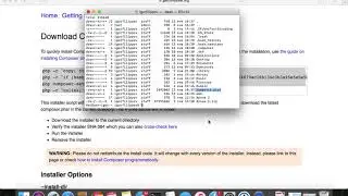 Установка composer для php на macOS в пару кликов