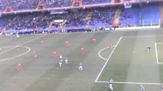 Gol Spettacolare di Gabbiadini Samp vs Catania 2-0