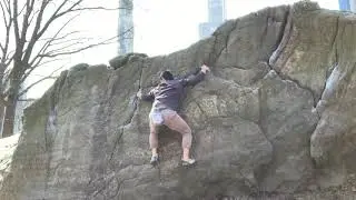 Rat Rock Traverse (V0) - Central Park Bouldering