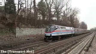 Amtrak LSL Train #49 with Repainted Phase III P32 #704 at Ludlow, NY RR