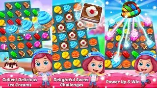 Ice Cream Paradise - Match 3 Android Gameplay