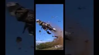 His bike got obliterated #carcrash credits to @maxwrist