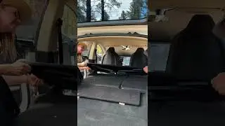 Setting up our Tesla for car camping