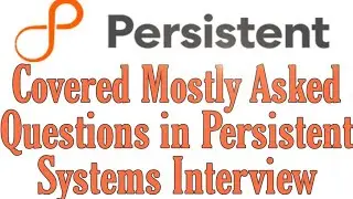 🔴 Persistent latest Technical and HR interview experiences || Persistent interview questions
