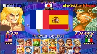 超级街霸2X ➤ finishim (France) vs christiankbcao (Spain) Super Street Fighter 2 Turbo