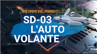 SD-03 l'auto volante elettrica monoposto con decollo e atterraggio verticale della Sky Drive Inc.!
