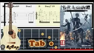 Guitar Tab - Faltering Prayer, Starry Sky (NieR: Automata) OST Fingerstyle Tutorial #Anp