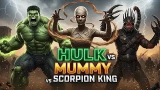 HULK vs MUMMY vs SCORPION KING | Epic Desert War Begins | Cinematic Battle 4K
