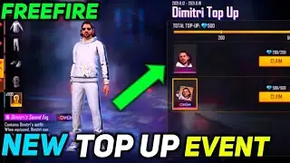 NEW TOP UP EVENT FREE FIRE | DIMITRI TOP UP | NEW CHARACTER DIMITRI ABILITY TEST IN FREE FIRE - FF