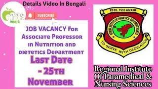JOB VACANCY Related Information &copy; @NutritionTuitionWORLD 