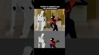Trying to animate like the Spiderverse... #animation #funny