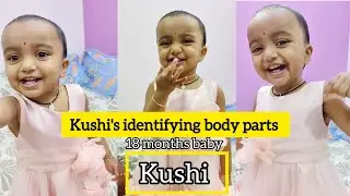 Kushi is identifying body parts😍|18 months baby #cute #cutebaby #shortsfeed#ytshorts #trending#viral