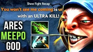 Ares LVL 25 Dotaplus Master Tier Meepo GOD Hex Ethereal Blade Build - EPIC Compilation - Dota 2