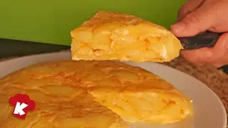 Como hacer 🥚 TORTILLA de Patatas Jugosa una RECETA de Cocina Española 100% [ SIN CEBOLLA ]  ❌🧅
