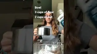 How to make salt dough!! Go to pt. 2! 🎅🏼 ✨