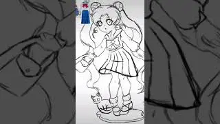 Sailor Moon Usagi #sailormoon #anime #fanart #Usagi #luna