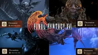 All Bosses NO DAMAGE + DLC - Final Fantasy XVI (FINAL FANTASY MODE)